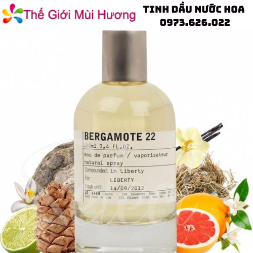 Tinh dầu nước hoa LeLabo Bergamote22